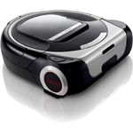 Bosch BCR1ACG Roxxter Serie 6 Saugroboter (Laser Navigationssystem, APP-Steuerung mit Home Connect-Amazon Alexa, interaktive Raumauswahl, virtuelle No-Go-Zones, virtueller Putzplan) silber-schwarz
