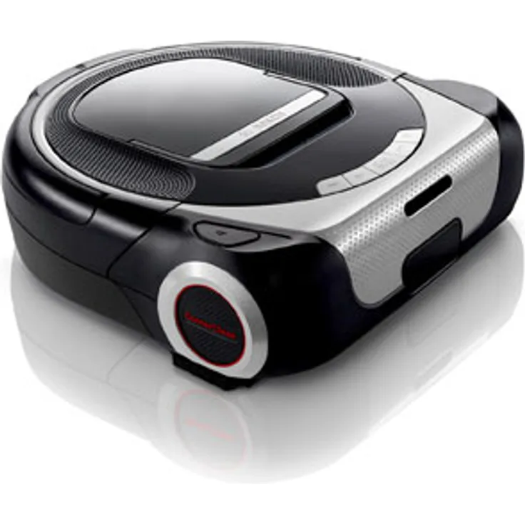 Bosch BCR1ACG Roxxter Serie 6 Saugroboter (Laser Navigationssystem, APP-Steuerung mit Home Connect-Amazon Alexa, interaktive Raumauswahl, virtuelle No-Go-Zones, virtueller Putzplan) silber-schwarz