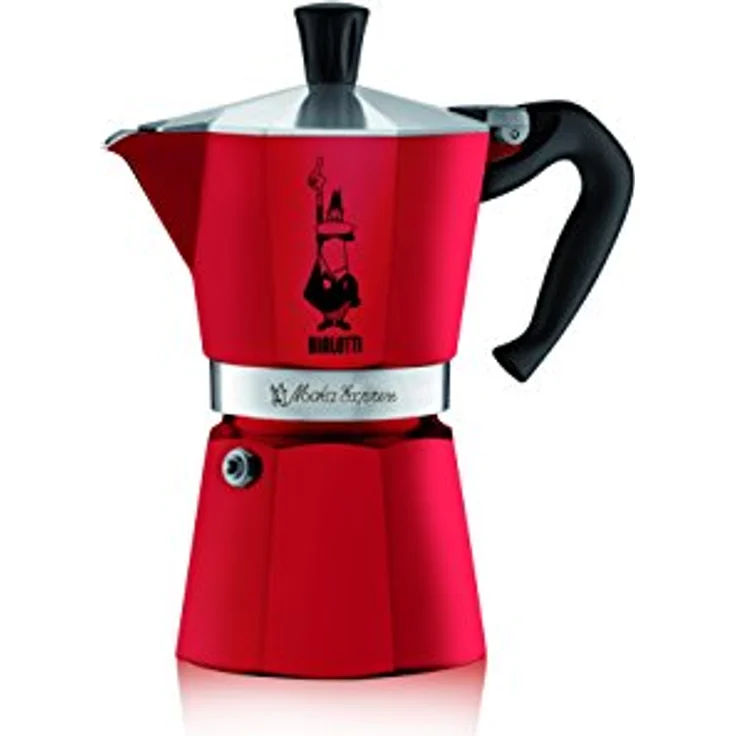 Bialetti 4943 MOKA COLORS Espressokocher, Aluminium, 1 Cups, rot – Bild 1