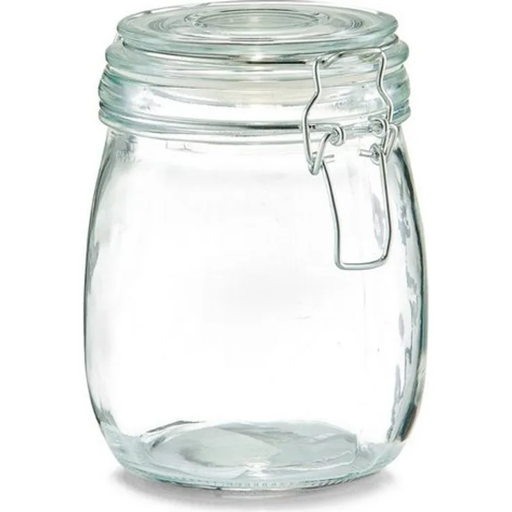 Zeller Present Vorratsglas, Einmachglas, Glas, 0,75L, transparent