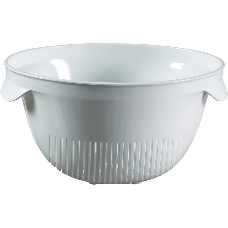 CURVER Seiher Essentials mit Griffen 3,0L in weiß, Kunststoff, 28x23.5x13.4 cm