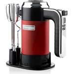 Westinghouse WKHM250RD Handmixer, 350W, 6 Geschwindigkeiten, Turbo-Stufe, Edelstahl, rot