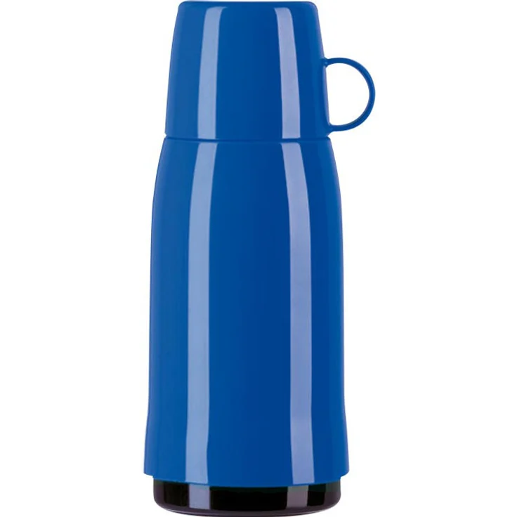 Emsa 502442 Isolierflasche, Mobil genießen, 500 ml, Schraubverschluss, Blau, Rocket – Bild 1