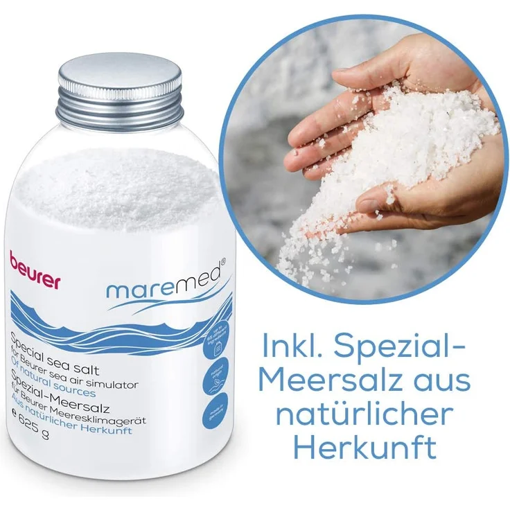 Beurer maremed Meeresklimagerät, Luftbefeuchtung und Luftreinigung für ein naturidentisches Meeresklima, Mineralisierung mit Meeressalz, filtert Bakterien und Viren Luftreiniger – Bild 8