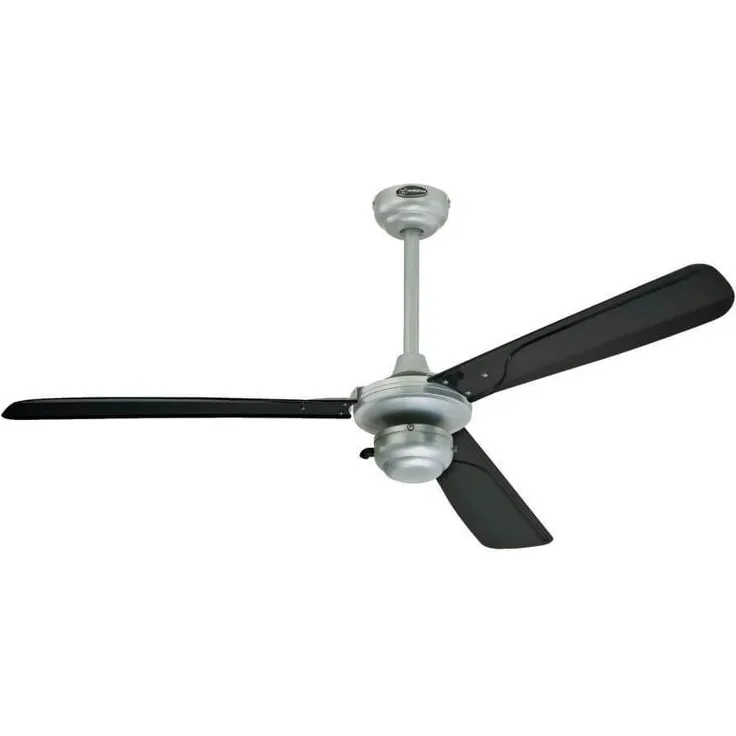 Westinghouse Lighting Mountain Gale- Ventilator für Draußen 132 cm, 3 ABS Flügel, schwarz-silber 7242240