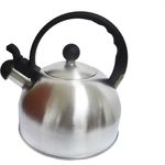 Royal Cook RC2376 2.64 Quart Whistling Tee Wasserkocher Edelstahl, gebürstet, Satin, 2,5 l