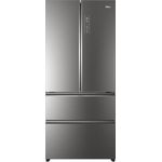 Haier HB18FGSAAA French-Door-Kühlschrank, freistehend, silber, Full NoFrost, MyZone Plus, Schnellgefrieren, Wassertank, Breite 83 cm