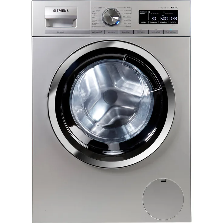 Siemens WM14VMS2, Frontlader-Waschmaschine, B, Fassungsvermögen 9 kg, Standgerät, Breite 59,8 cm, Trommelinnenbeleuchtung, Outdoorprogramm