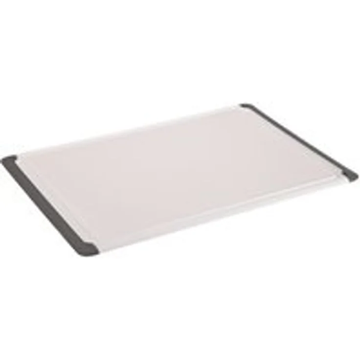 Kesper 30756 Tranchierbrett mit Rutsch-Stopp 43 x 30 x 0,7 cm, weiß - grau – Bild 1