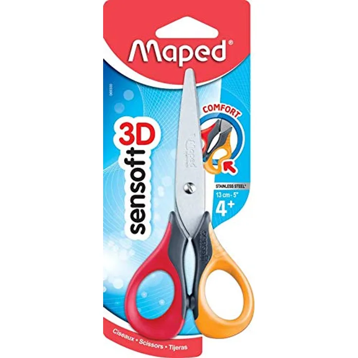Maped Sensoft Schere rot-gelb