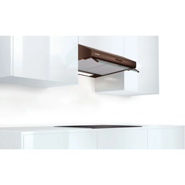 Bosch Serie 4 DUL63CC40, Motorhaube, Standard, Breite: 60 cm, Tiefe: 48.2 cm, Absaugung und Rückführung (mit zusätzlichem Rückführungsset), braun – Bild 2