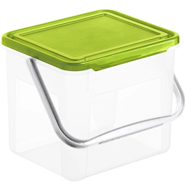 Rotho Basic Aufbewahrungsbox 5 l mit Deckel, Kunststoff (PP), transparent, (21 x 20 x 18 cm) – Bild 1