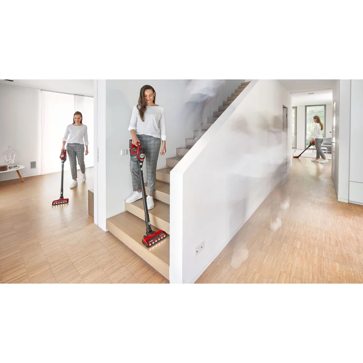 Bosch BCS8224PET Unlimited Gen2 Serie 8 Handstaubsauger, 65 min Akkubetrieb, Akkuwechsel-Option, schwarz-rot – Bild 5