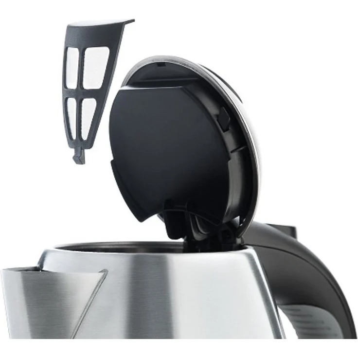 WMF Stelio Wasserkocher Edelstahl 1,7l, kabellos, Kalk-Wasserfilter, 2400 W, Wasserstandsanzeige beleuchtet, edelstahl matt – Bild 6