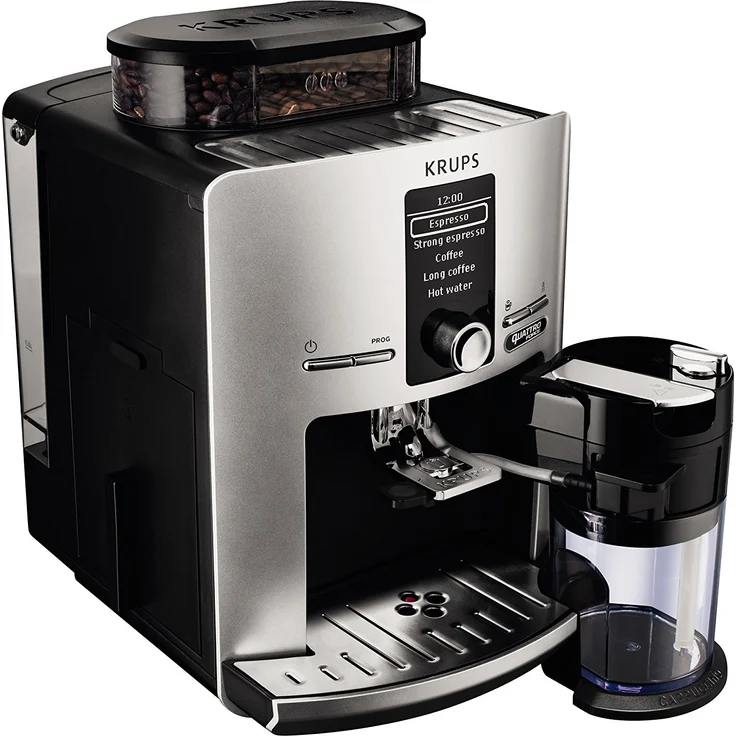 Krups EA82FE Kaffeevollautomat, 1450 Watt, Doppelmahlfunktion, Quattro-Force-System, mit Milchsystem – Bild 3