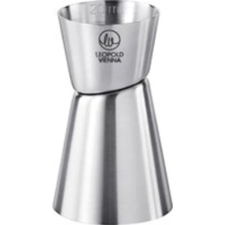 Leopold Vienna LV233006 Barmaß 20 40 ml, Edelstahl, silberfarben, 4.40 x 4.40 x 7.1 cm