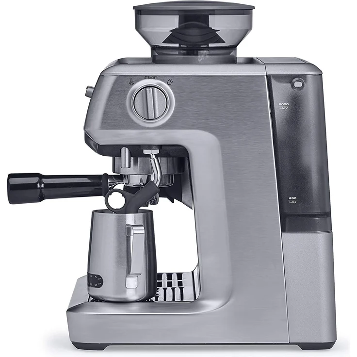 Sage SES875 the Barista Express mit integriertem Mahlwerk, Siebträger mit Manometer-Anzeige, 15 Bar, Gebürsteter Edelstahl – Bild 3