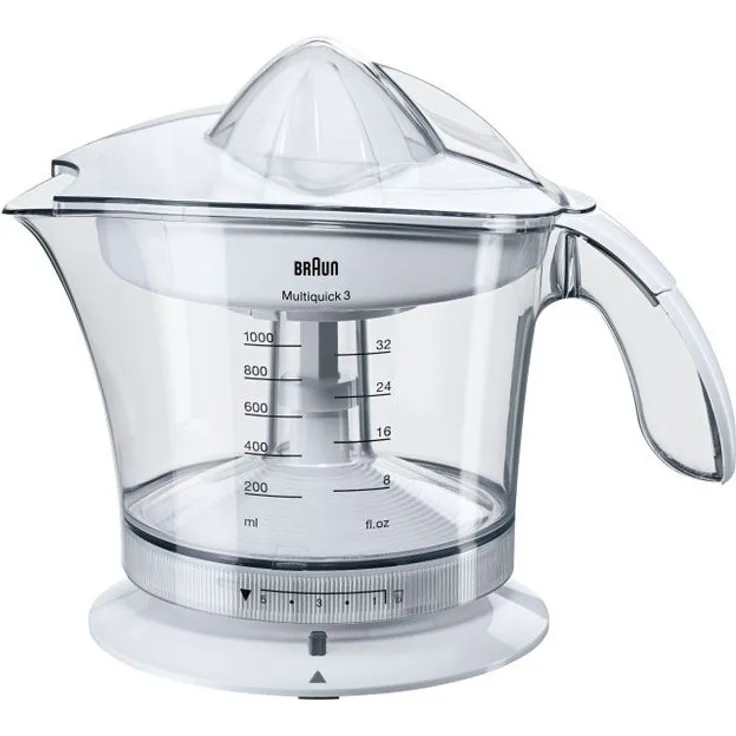 Braun Multiquick 3 MPZ9 Citrus Juicer Saftpresse (20 W, 1,4 Kg) weiß