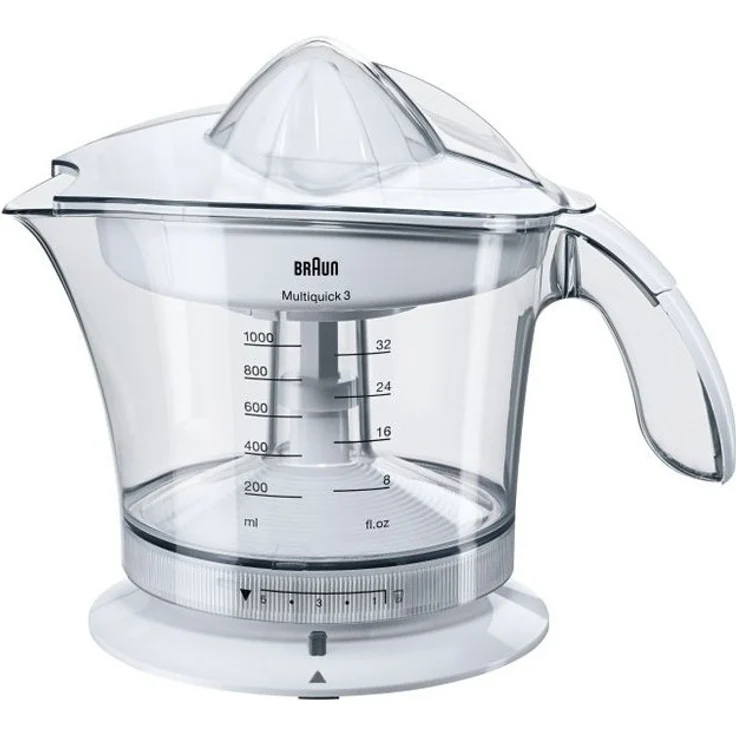 Braun Multiquick 3 MPZ9 Citrus Juicer Saftpresse (20 W, 1,4 Kg) weiß – Bild 1