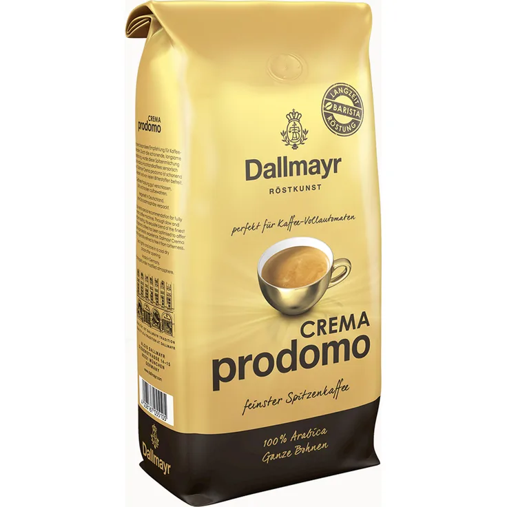 Dallmayr Crema Prodomo, Bohnenkaffee, Röstkaffee, Kaffee, ganze Bohnen, Kaffeebohnen, 1000 g