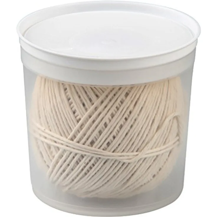 Fackelmann Grill--Bratenschnur, Rouladen-Schnur in Spenderbox, Küchengarn für Fleisch, Gemüse oder Fisch (Farbe: Beige), Menge: 1 Stück