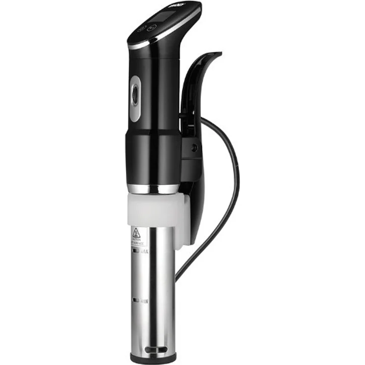 UNOLD 58915 STICK Time Sous Vide Garer für alle Töpfe ab 18 cm Höhe, Temperaturgenauigkeit 0,2°C, einstellbar von 0 - 95°C, für bis zu 20l Wasser, 1.300 Watt, Edelstahl-schwarz – Bild 2