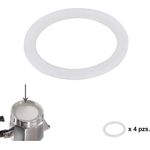 ORYX Dichtung Induktion 12 Tassen Kaffeemaschine, Silikon, Weiß, 9 x 9 x 3 cm, 4 Stück
