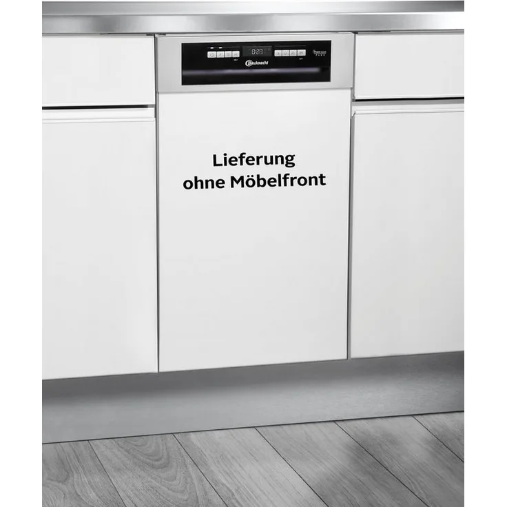 Bauknecht BSBO 3O23 PF X, Geschirrspüler, E, Geräuschemissionsklasse B, Geräuschemissionen 43 Dezibel