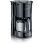 SEVERIN KA 4835 Type Kaffeemaschine (Für gemahlenen Filterkaffee, 8 Tassen, Inkl. Thermokanne) schwarz