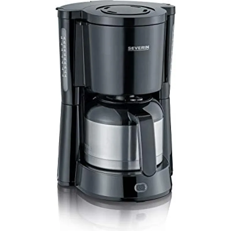 SEVERIN KA 4835 Type Kaffeemaschine (Für gemahlenen Filterkaffee, 8 Tassen, Inkl. Thermokanne) schwarz
