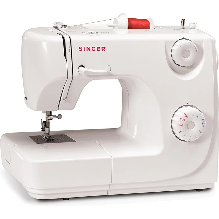 Singer Mercury 8280 Freiarm-Nähmaschine, 7 Nähprogramme, variable Stichbreite, Knopfloch in 4 Schritten, weiß – Bild 4