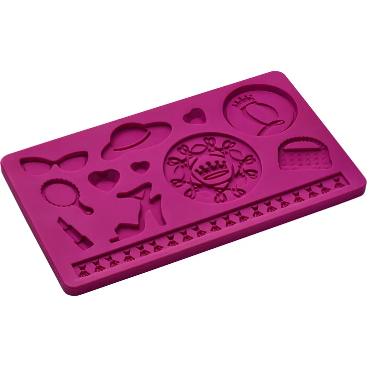 Lurch 86400 Shopping Queen FlexiForm Prägematte Lena Silikon, rosa