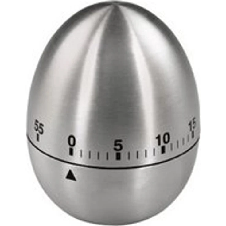 Xavax Analoger Kurzzeitmesser mit Timer-Funktion, Eieruhr, Edelstahl, Silber – Bild 1