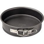 Dr. Oetker Springform Ø 16 cm, kleine Kuchenform mit Flachboden, runde Backform aus Stahl mit Antihaftbeschichtung (Farbe: schwarz), Menge: 1 Stück
