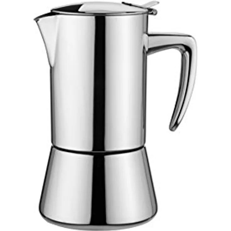 KAUFGUT 121902 Miss Diamond Edelstahl-Kaffeemaschine für 4 Tassen, mehrfarbig
