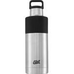 Esbit Isolierflasche SCULPTOR Standard Mouth 1,0 L stahl m. Silikonmanschette