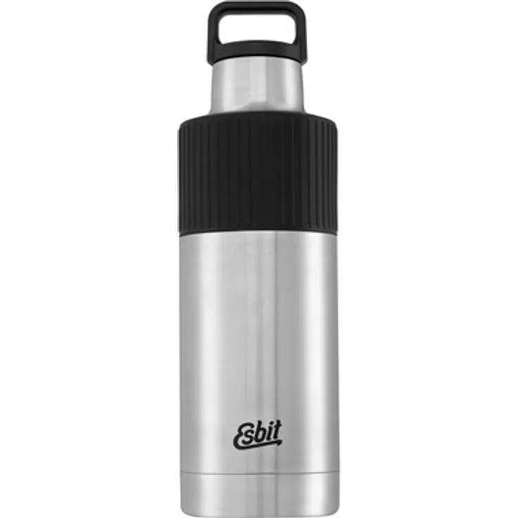 Esbit Isolierflasche SCULPTOR Standard Mouth 1,0 L stahl m. Silikonmanschette