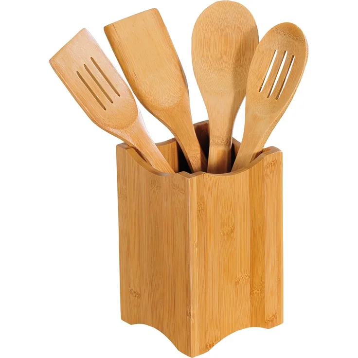 Kesper Küchenhelfer-Set 5teilig, Bambus, braun, 11 x 18 x 11 cm, 5-Einheiten