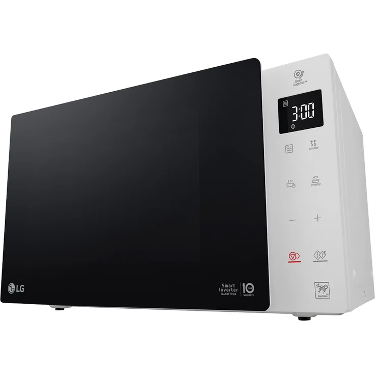 LG MS23NECBW Mikrowelle, Standgerät, 23 Liter Garraum, 1000 Watt, Auftauen, schwarz, weiß – Bild 3