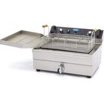 Backerei - Fisch Fritteuse 1 x 20L Elektrisch mit Hahn