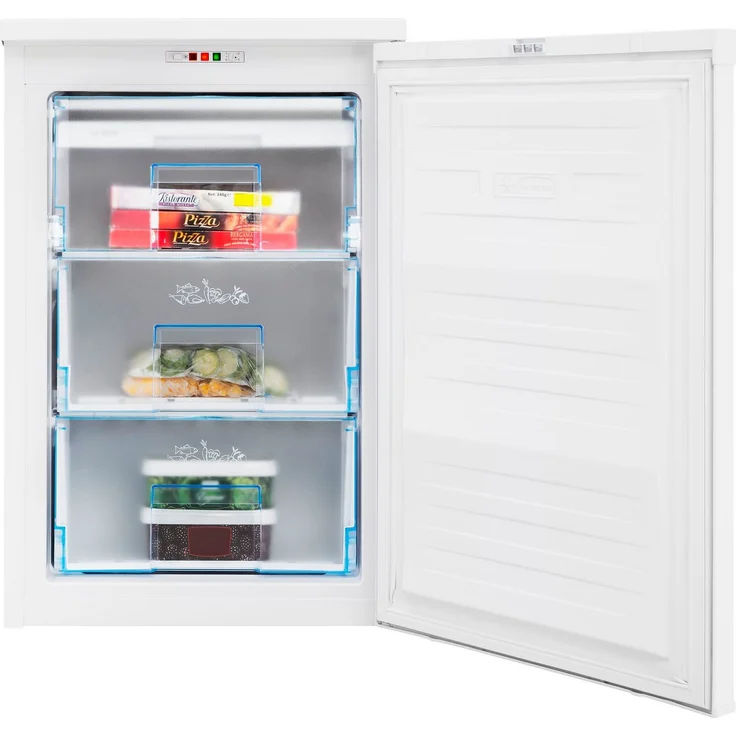 Beko FSE1074N Gefrierschrank, freistehend, weiß, Lagerzeit bei Störung 12 h, Breite 54 cm, Energieklasse E – Bild 2