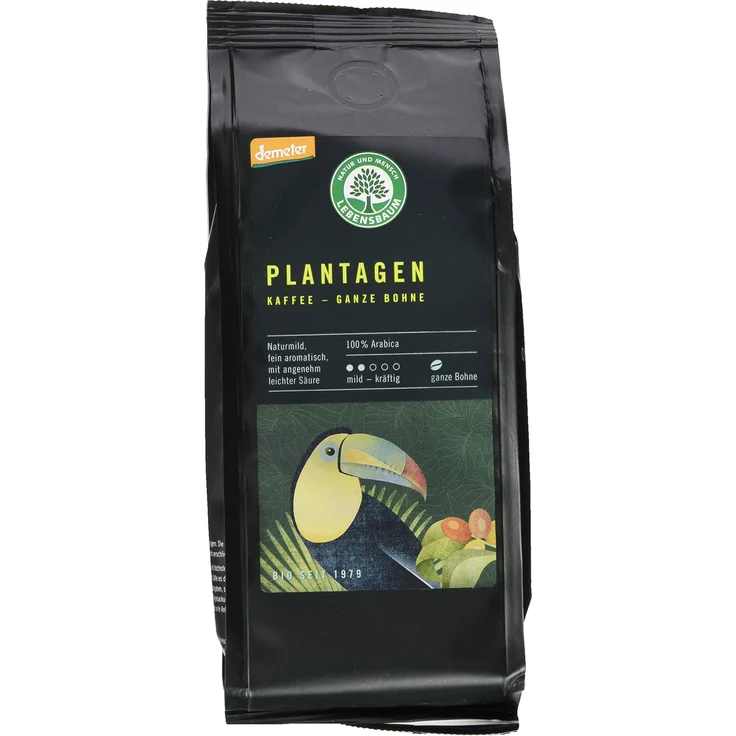Lebensbaum Plantagen Kaffee, Bohne, 250 g – Bild 1