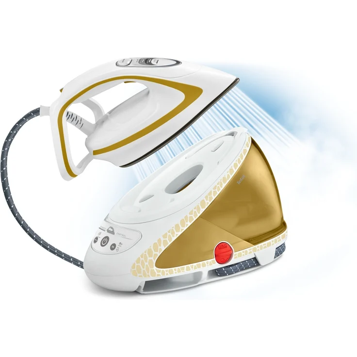 Tefal GV9581 Pro Express Ultimate Dampfbügelstation, 8 bar Dampfdruck, Durilium Autoclean, weiß-gold – Bild 3