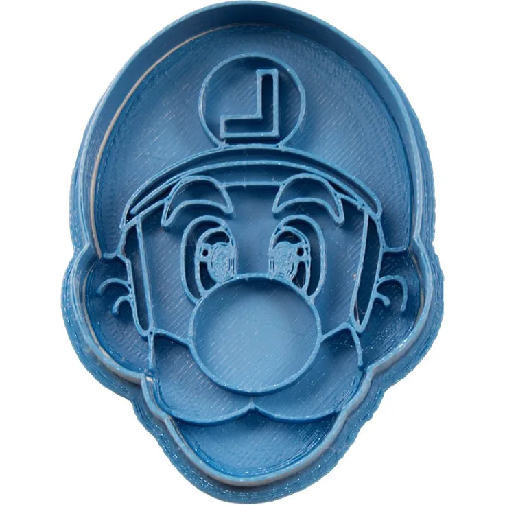 Cuticuter Luigi Mario Bros Ausstechform, Blau, 8 x 7 x 1.5 cm