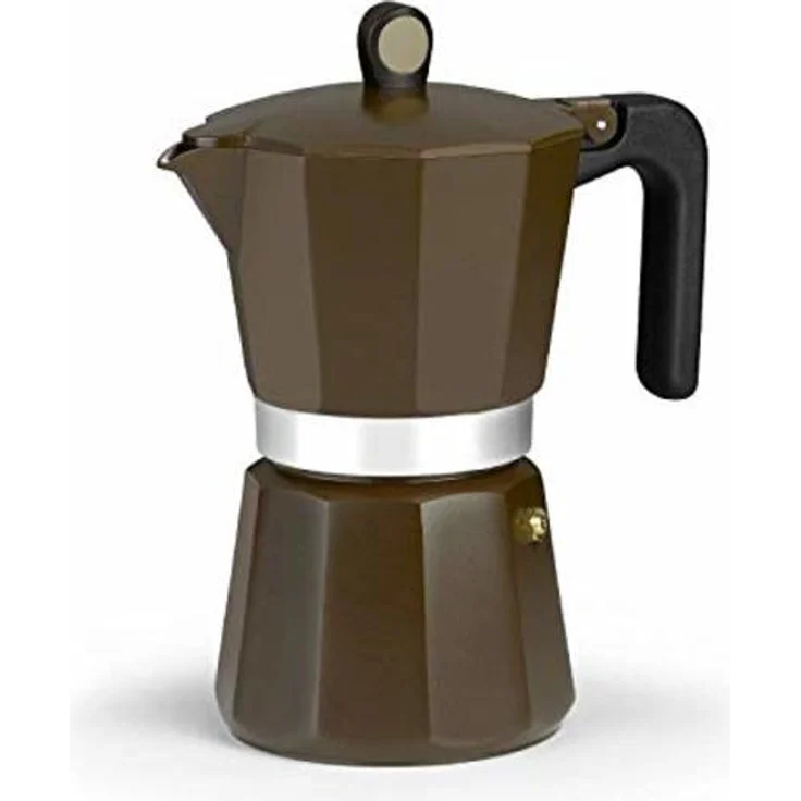 Italienische Kaffeemaschine Monix NEW CREAM 12 Tassen braun
