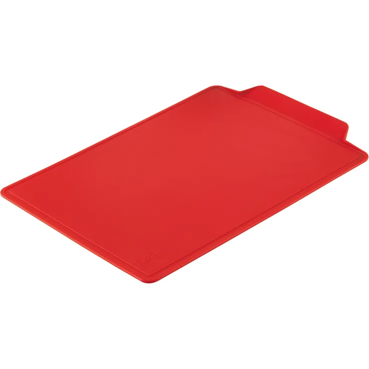 Kuhn Rikon Colori+ Schneidbrett, Schneidebrett, Tranchierbrett, Rot, 34 x 24 cm, 26905