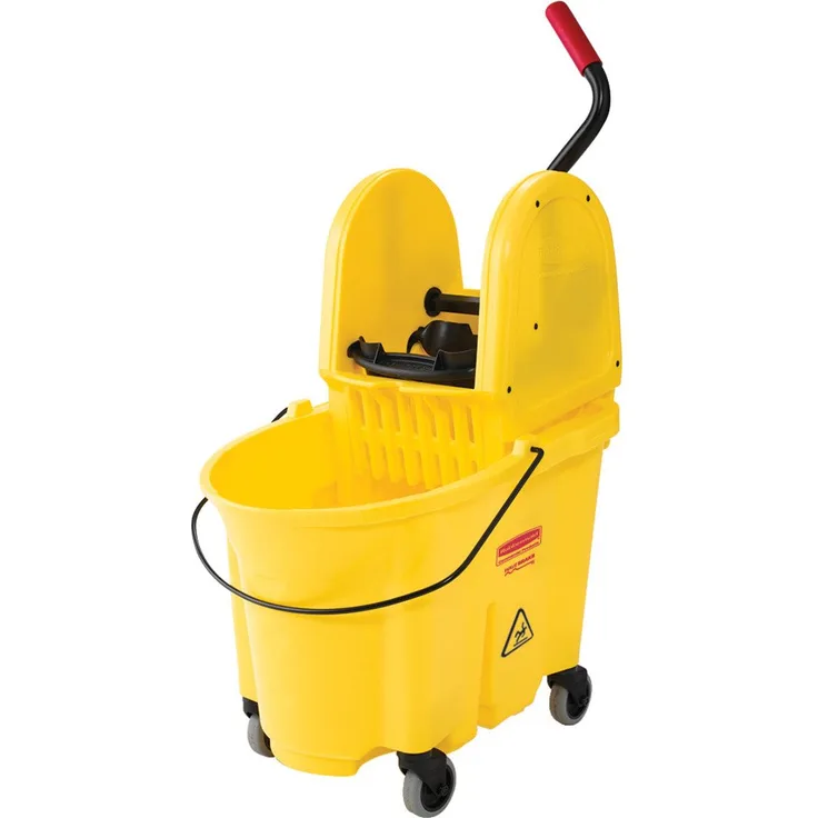 Rubbermaid Commercial Products Commercial 35qt WaveBrake Down Press Combo High Performance Mopping System - Yellow