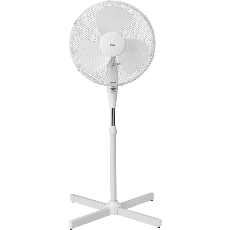 ECG FS 40a Standventilator, drei Geschwindigkeiten, Schwingung und Neigung einstellbar, Überhitzungssicherung, weiß