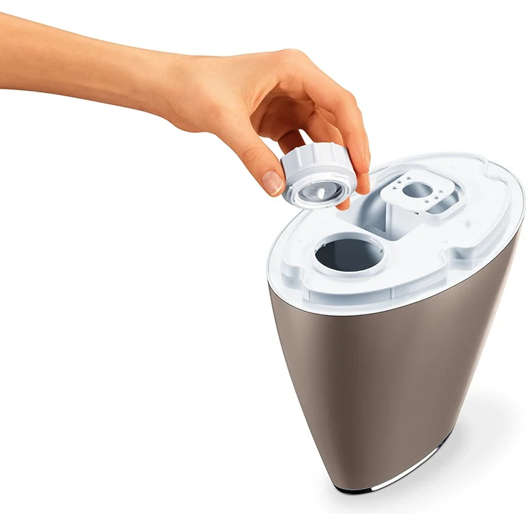 Beurer LB 37 Luftbefeuchter mit mikrofeiner Ultraschall-Zerstäubung, leiser Nachtmodus, Aromafunktion, toffee – Bild 4