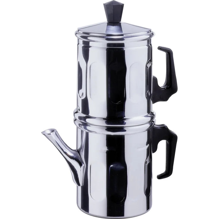 Ilsa Napoletana Kaffemaschine, Aluminium, Silber, für 3 Tassen – Bild 1